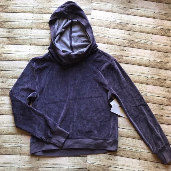 Zella Velvet Purple Pullover Hoodie - Picture 3 of 3